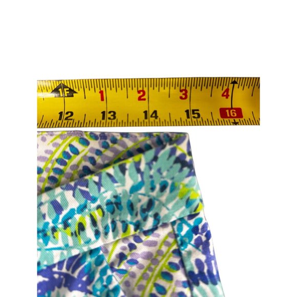 Lilly Pulitzer Womens Pants Size 8 Tropical Print Stretch Cotton Mid Rise Resort - Picture 10 of 11